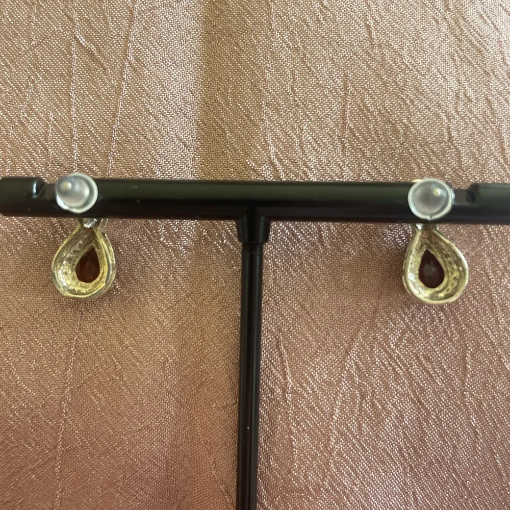 Genuine Garnet and 925 Sterling Silver - Picture 3 of 4